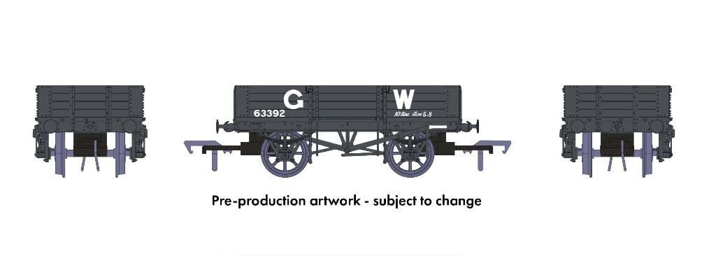 Rapido 925005 GWR Four-Plank open No.63392 (Large GW livery)