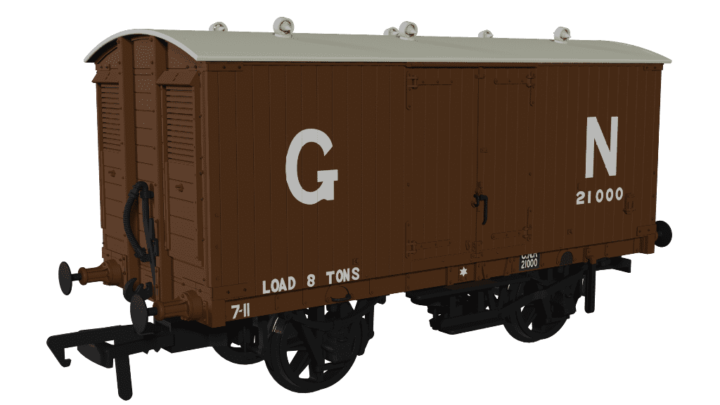 Rapido 930002 GNR 8 Ton Van - GN Livery No.21000 OO Gauge *PRE ORDER £31.46*