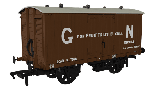 Rapido 930005 GNR 8 Ton Van - GN Fruit Livery No.20962 OO Gauge *PRE ORDER £31.46*