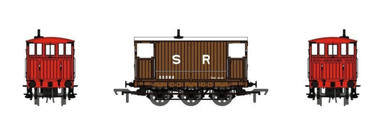 Rapido 931003 SECR 6 Wheel Brake Van No.55382 SR pre-36 livery