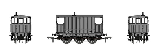 Rapido 931008 SECR 6 Wheel Brake Van No.S55434 BR Freight Grey