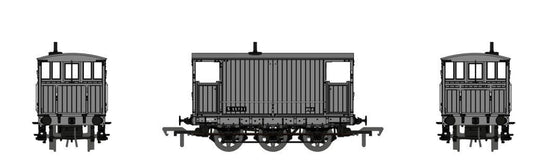 Rapido 931009 SECR 6 Wheel Brake Van No.S55371 BR Freight Grey