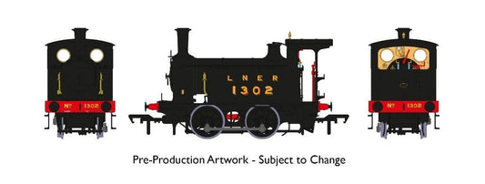 Rapido 932007 Class Y7 No. 1302, LNER black - OO Gauge