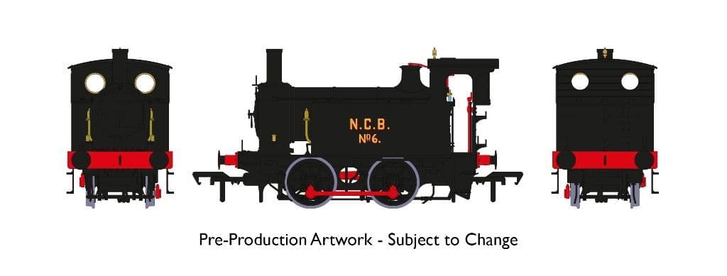 Rapido 932508 Class Y7 No. 6, NCB livery DCC SOUND - OO Gauge