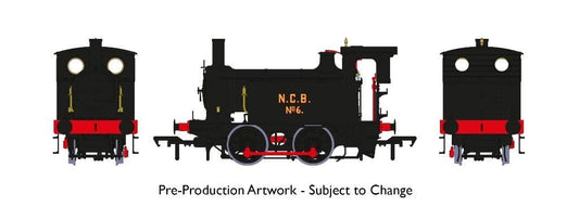 Rapido 932508 Class Y7 No. 6, NCB livery DCC SOUND - OO Gauge