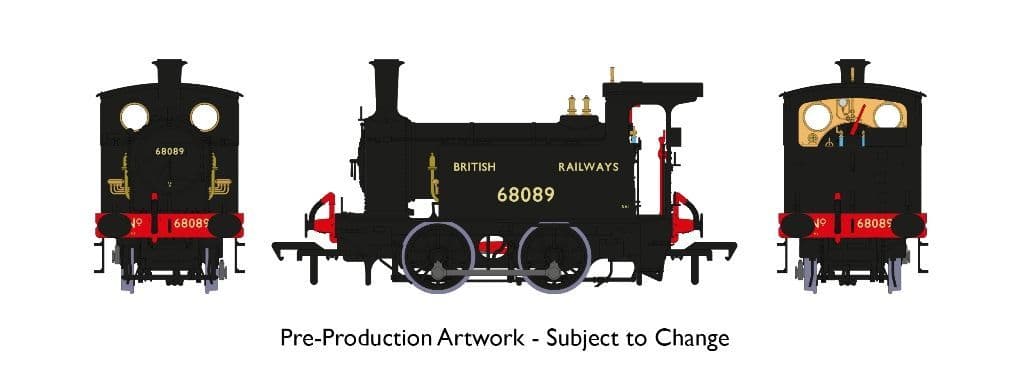 Rapido 932509 Class Y7 No. 68089, British Railways black DCC SOUND - OO Gauge