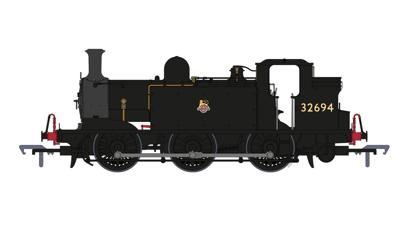 Rapido 936009 E1 No. 32694 BR Black (early), OO Gauge