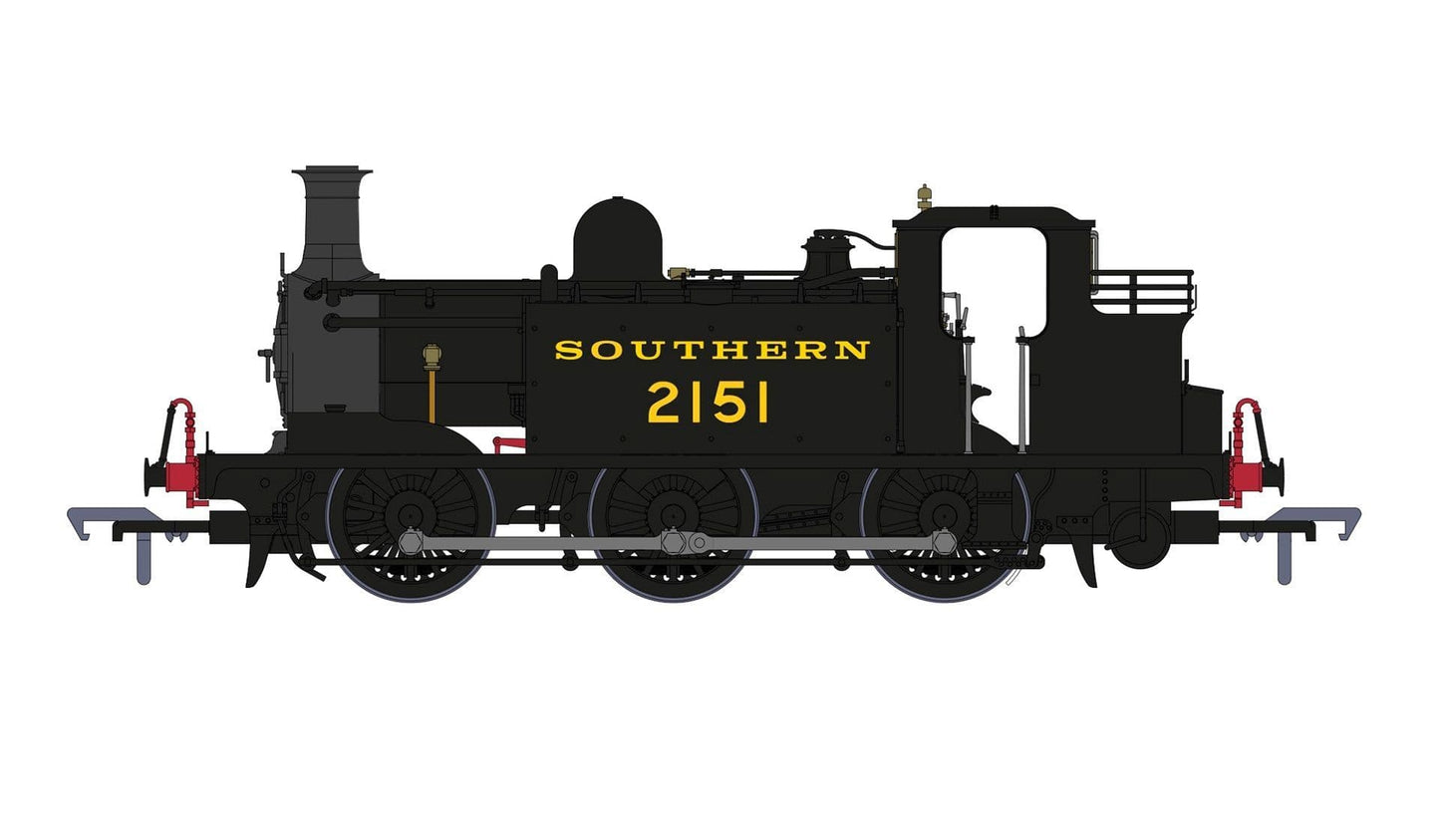 Rapido 936508 E1 No. 2151 Southern Black, OO Gauge, SOUND FITTED