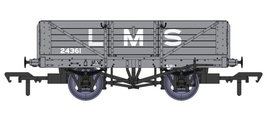 Rapido 937001 LMS Dia.1666 Open No.24361 LMS Grey OO Gauge