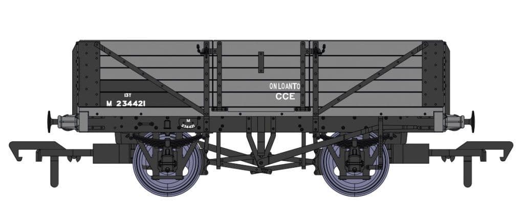 Rapido 937011 LMS Dia.1666 Open No.M234421 BR Grey OO Gauge