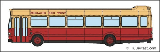 Rapido 941003 Leyland National Midland Red (West) red/cream, NOE544R, 1/76 Scale *PRE ORDER £ TBC*