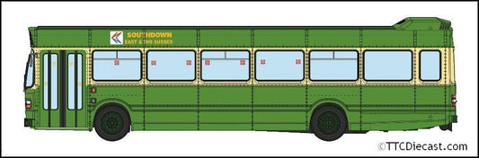 Rapido 941007 Leyland National Southdown East & Mid Sussex green/cream, PCD75R, *PRE ORDER £ TBC*