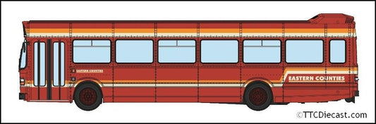 Rapido 941014 Leyland National Eastern Counties red with stripes, XNG763S, *PRE ORDER £ TBC*