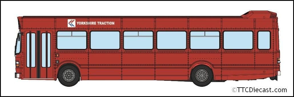 Rapido 941017 Leyland National Yorkshire Traction NBC plain red, WWA121S, *PRE ORDER £ TBC*
