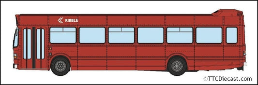 Rapido 941018 Leyland National Ribble NBC plain red, NTC624M, 1/76 Scale *PRE ORDER £ TBC*
