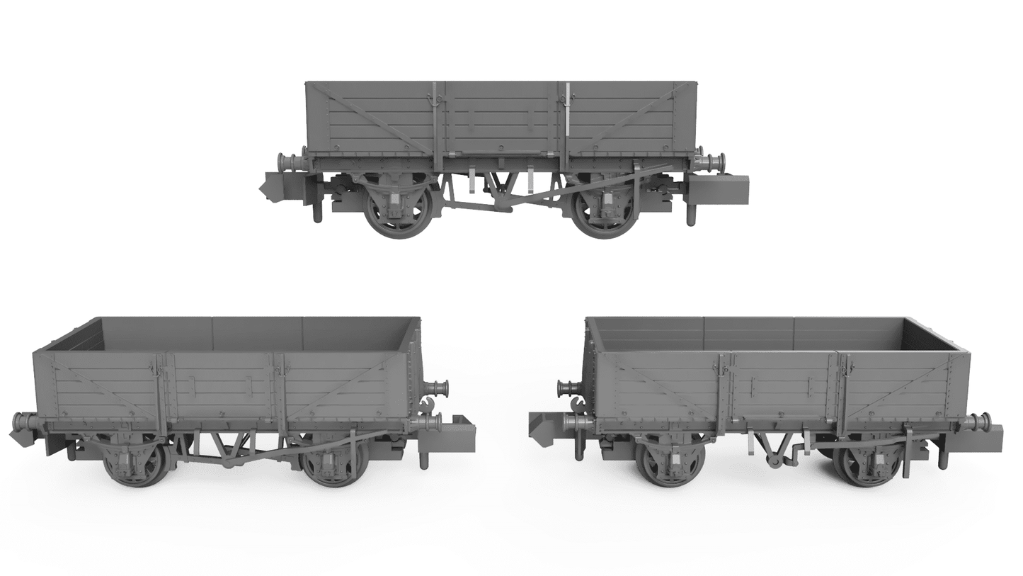 Rapido 942002 SECR Wagons Pack 2 SECR Livery 5 Planks (Dia.1349)
