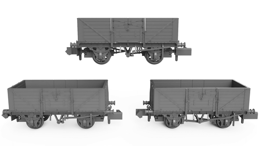 Rapido 942003 SECR Wagons Pack 3 SECR Livery 7 Planks (Dia.1355)