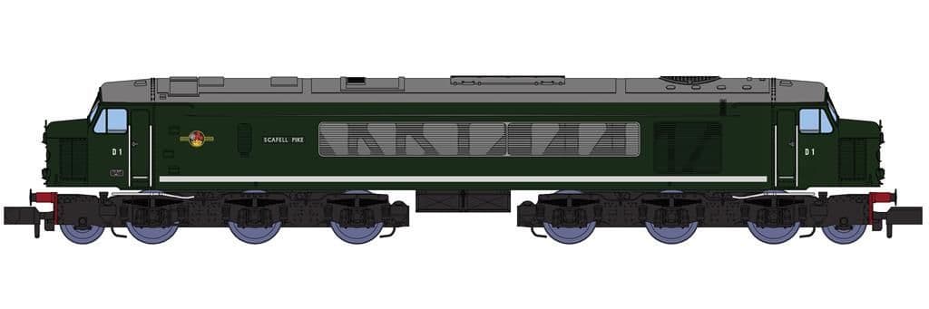Rapido 948001 Class 44 D1 Scafell Pike, original BR green, N Gauge