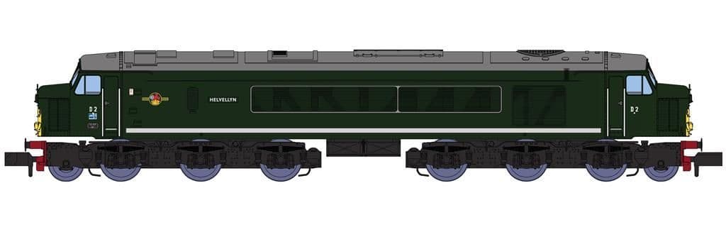 Rapido 948503 Class 44 D2 Helvellyn, original BR green c/w SYE DCC SOUND, N Gauge