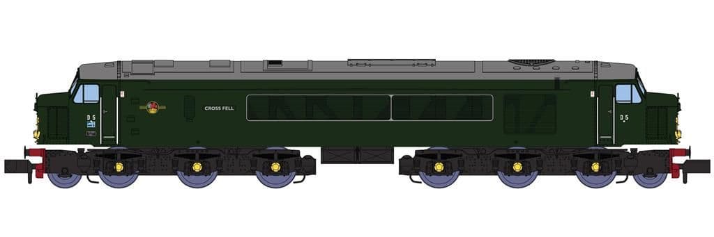 Rapido 948504 Class 44 D5 Cross Fell, BR green with SYE DCC SOUND, N Gauge