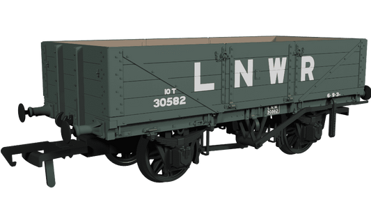 Rapido 950004 LNWR D84 4-Plank Open - No.30582 LNWR Grey OO Gauge *PRE ORDER £29.66*