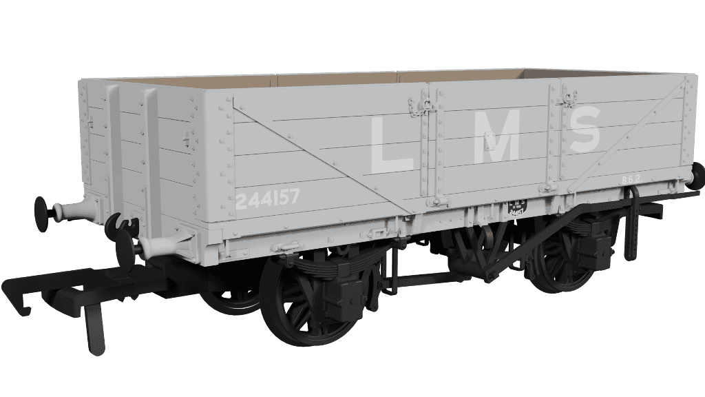 Rapido 950006 LNWR D84 4-Plank Open - No.244157 LMS Grey (pre-1936) OO Gauge *PRE ORDER £29.66*