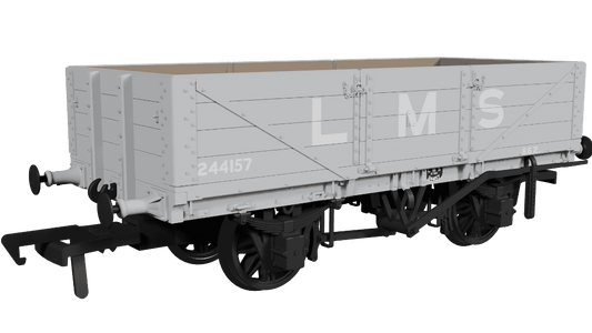 Rapido 950006 LNWR D84 4-Plank Open - No.244157 LMS Grey (pre-1936) OO Gauge *PRE ORDER £29.66*