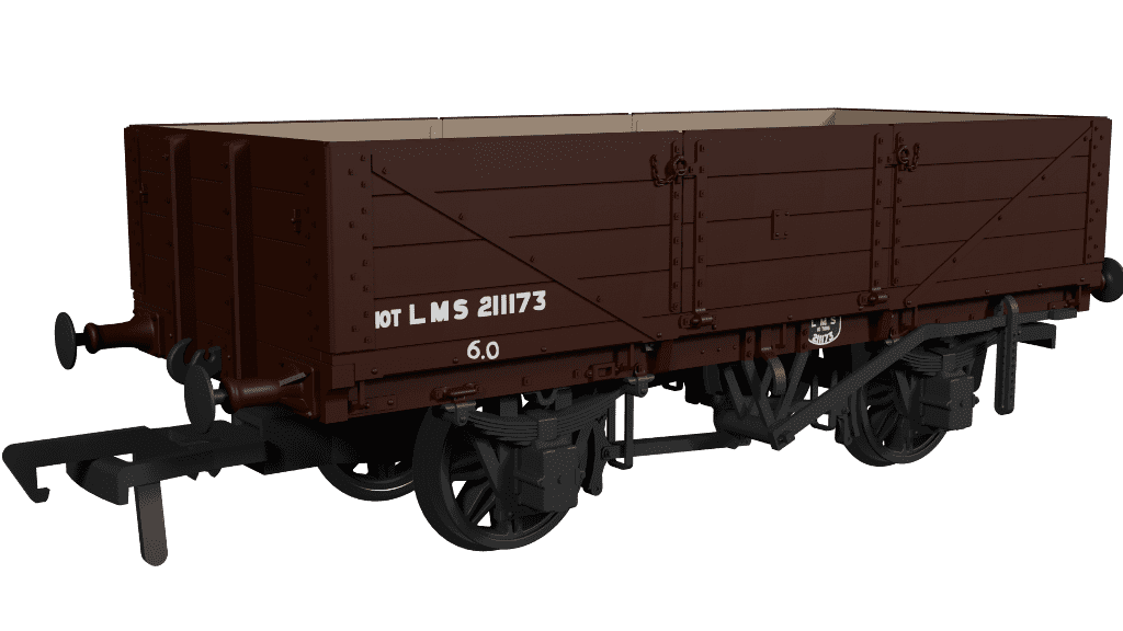 Rapido 950008 LNWR D84 4-Plank Open - No.211173 LMS Bauxite (post-1936) OO Gauge *PRE ORDER £29.66*