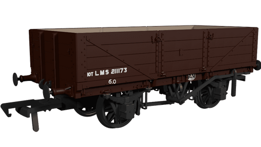 Rapido 950008 LNWR D84 4-Plank Open - No.211173 LMS Bauxite (post-1936) OO Gauge *PRE ORDER £29.66*