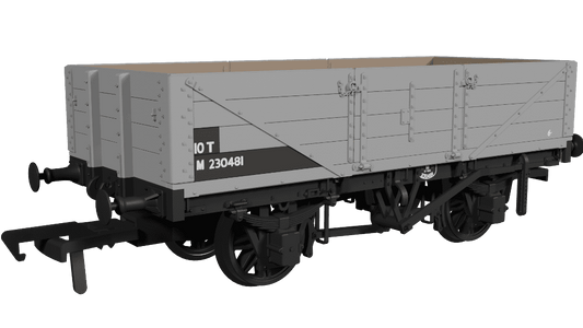 Rapido 950010 LNWR D84 4-Plank Open - No.M230481 BR Grey OO Gauge *PRE ORDER £29.66*