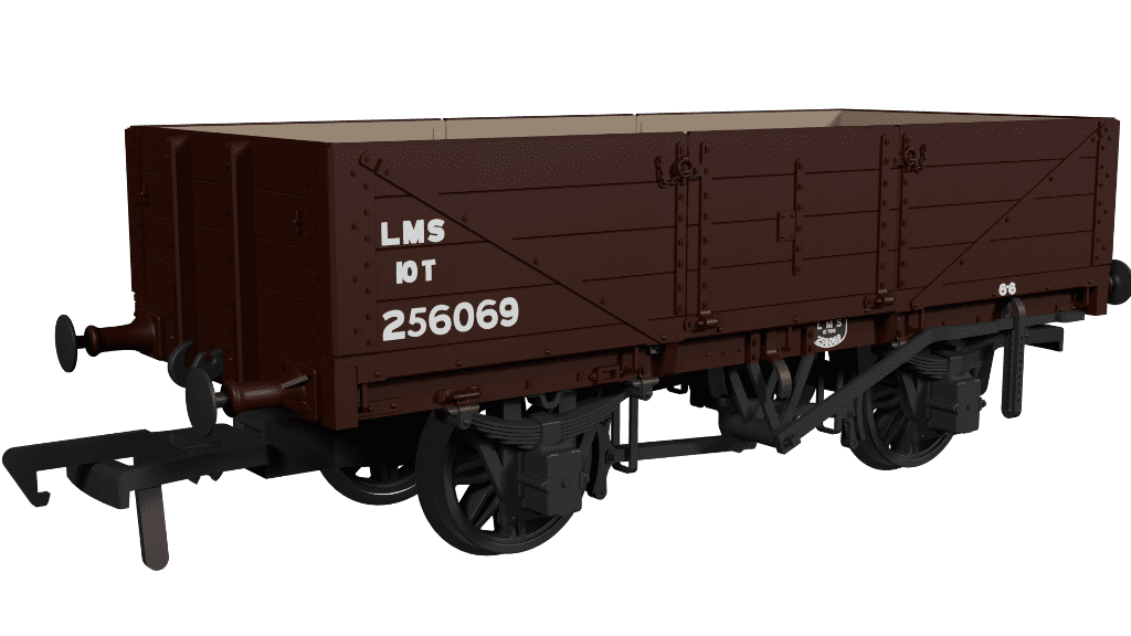 Rapido 950016 LNWR D90 4-Plank Open - No.256069 LMS Bauxite (post-1936) OO Gauge *PRE ORDER £29.66*