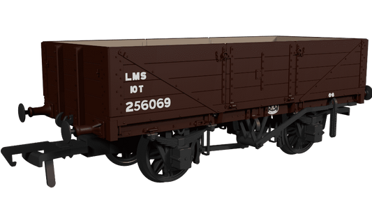 Rapido 950016 LNWR D90 4-Plank Open - No.256069 LMS Bauxite (post-1936) OO Gauge *PRE ORDER £29.66*