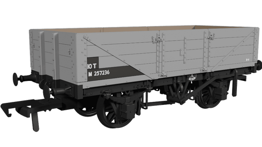 Rapido 950017 LNWR D90 4-Plank Open - No.257236 BR Grey OO Gauge *PRE ORDER £29.66*