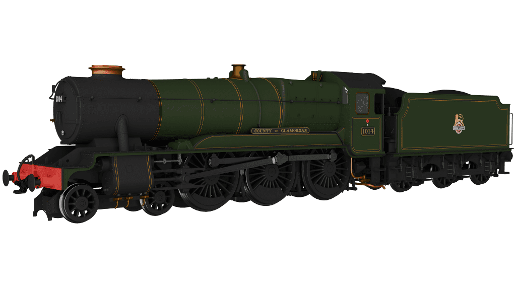 Rapido 954007 GWR County No.1014 'County of Glamorgan' BR Lined Green Early Crest OO Gauge *PRE ORDER £224.96*