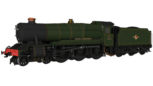 Rapido 954008 GWR County No.1021 'County of Montgomery' BR Lined Green Late Crest OO Gauge *PRE ORDER £224.96*
