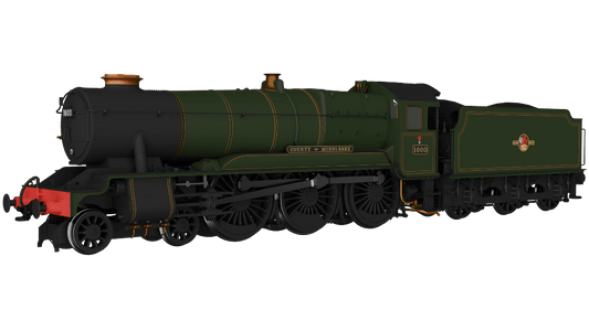 Rapido 954009 GWR County No.1000 'County of Middlesex' BR Lined Green Late Crest OO Gauge *PRE ORDER £224.96*