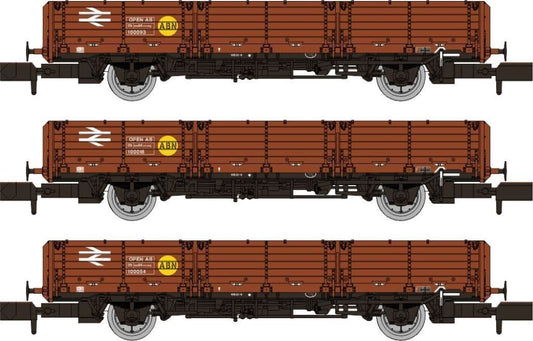 Rapido 956001 OAA Triple Pack Bauxite with ABN yellow spot - N Gauge