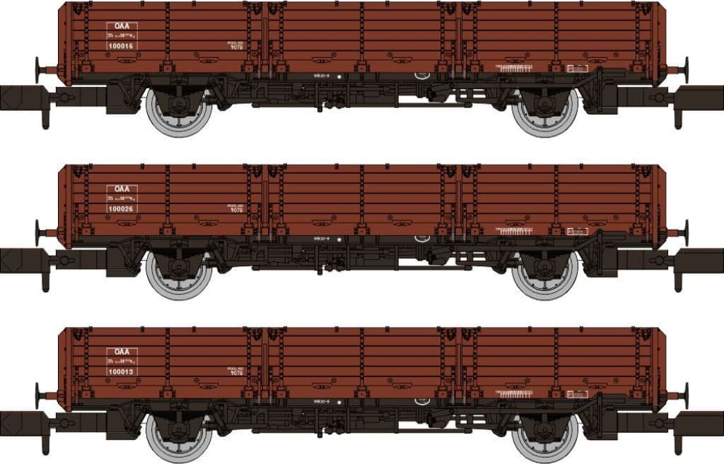 Rapido 956002 OAA Triple Pack Bauxite - N Gauge