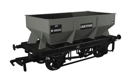 Rapido 963010 LMS Iron Ore Hopper - BR (Limestone) No.M690335 OO Gauge *PRE ORDER £31.46*