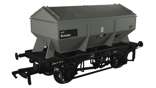 Rapido 963012 LMS Iron Ore Hopper - BR (Lime) No.M690386 OO Gauge *PRE ORDER £31.46*