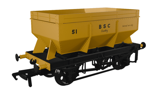 Rapido 963014 LMS Iron Ore Hopper - BSC Yellow No.51 OO Gauge *PRE ORDER £31.46*
