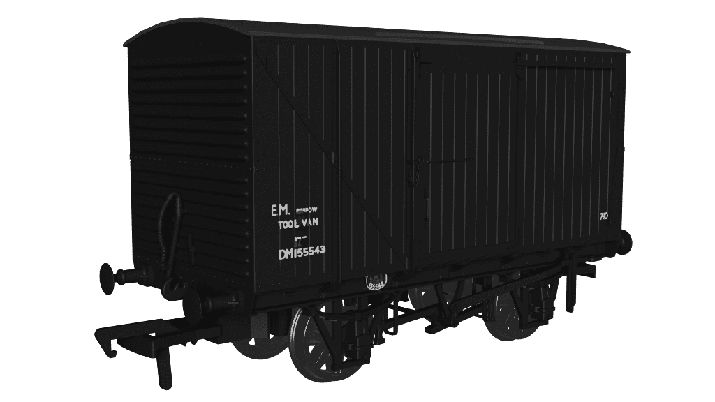 Rapido 970011 LMS D1663 Van - BR Departmental No.DM155543 OO Gauge *PRE ORDER £29.66*