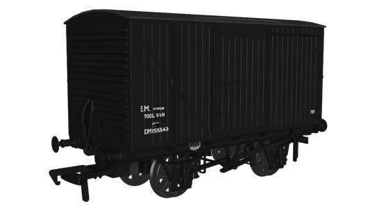 Rapido 970011 LMS D1663 Van - BR Departmental No.DM155543 OO Gauge *PRE ORDER £29.66*