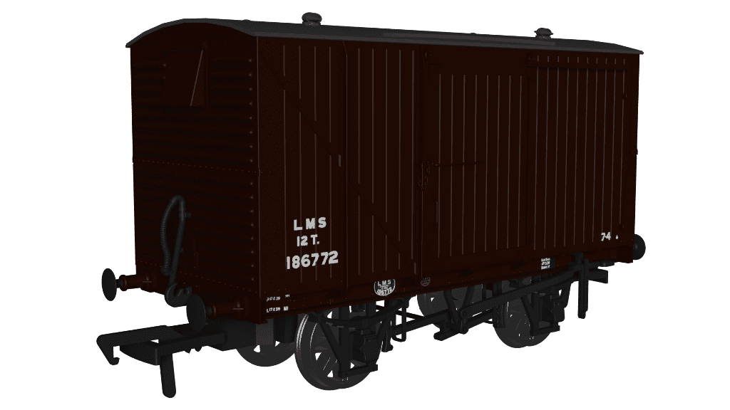 Rapido 970105 LMS D1832A Van - LMS (post-36) No.186772 OO Gauge *PRE ORDER £29.66*
