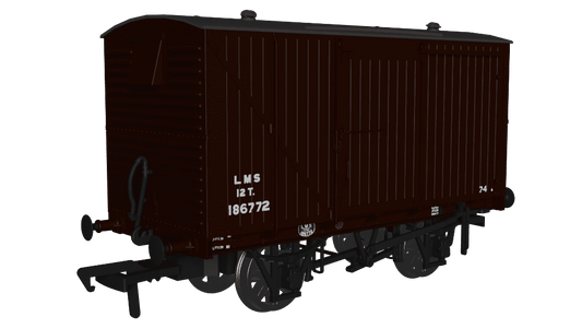 Rapido 970105 LMS D1832A Van - LMS (post-36) No.186772 OO Gauge *PRE ORDER £29.66*