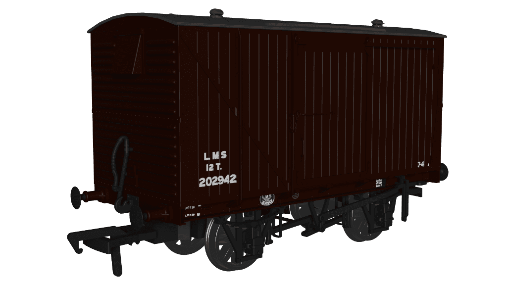 Rapido 970106 LMS D1832A Van - LMS (post-36) No.202942 OO Gauge *PRE ORDER £29.66*
