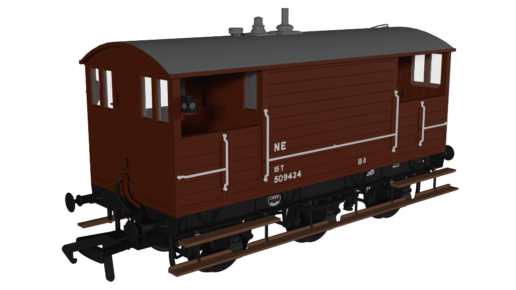 Rapido 975009 GCR 15T 6w Brake - LNER Bauxite post-1936 No.509424 OO Gauge *PRE ORDER £42.26*