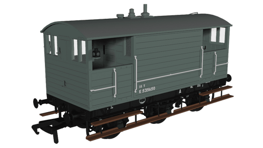 Rapido 975013 GCR 15T 6w Brake - BR Grey No.E535650 OO Gauge *PRE ORDER £42.26*