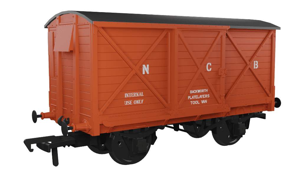 Rapido 976017 CR Dia.67 10t Van, NCB Backworth Tool Van, , OO Gauge