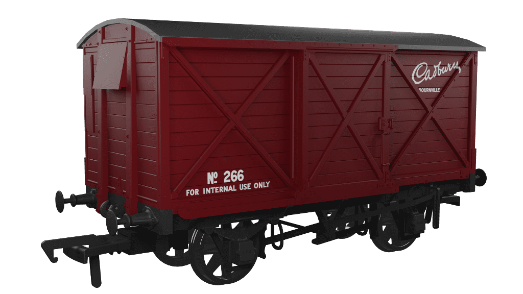 Rapido 976021 CR Dia.67 10t Van, Cadbury No.266, OO Gauge